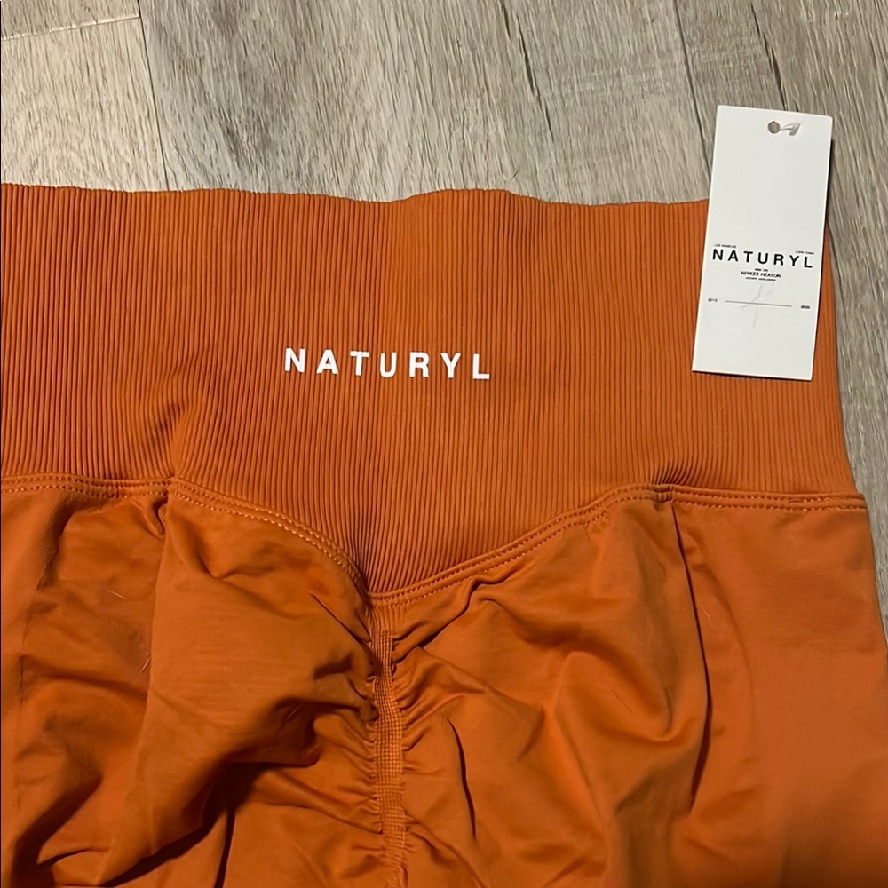 Naturyl Orange High-Waisted Leggings